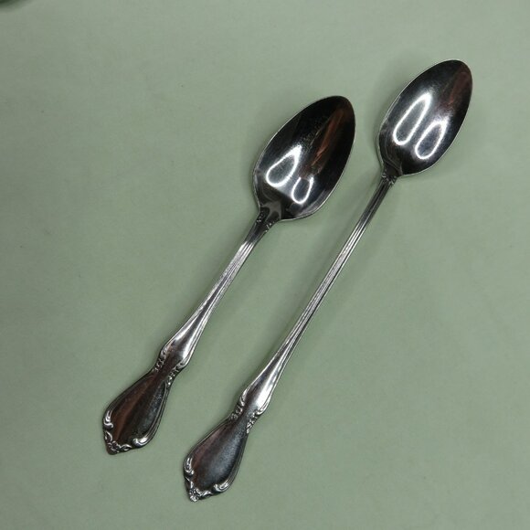 Oneida Chateau Lot of 5 Pie Butter Teaspoon Iced Tea Cocktail Seafood Forks - Picture 2 of 4